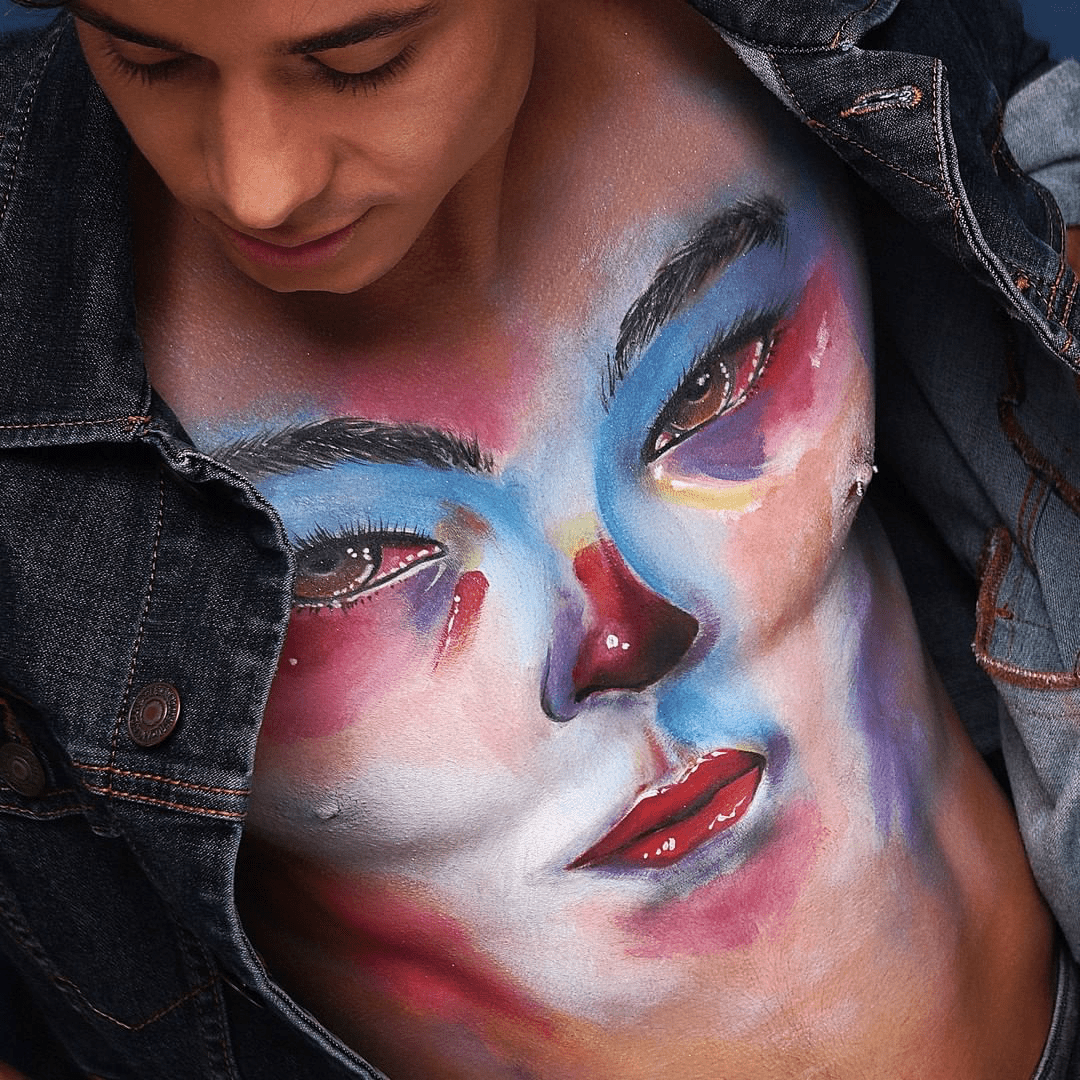 Maquillaje Body Paint por Martín SBK